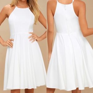 LuLu’s Irresistible Charm White Midi Dress
